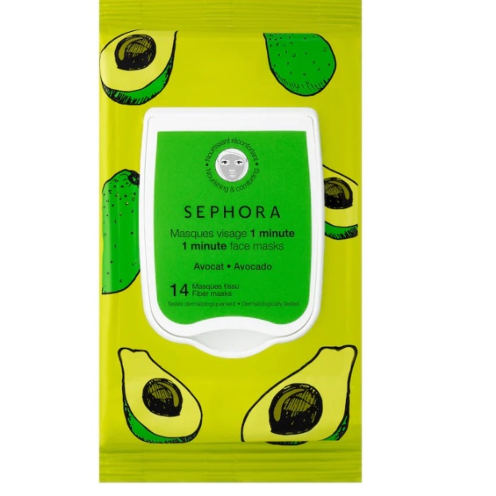 NWT Sephora avocado nourishing face masks. 14 1 minute masks great for t…